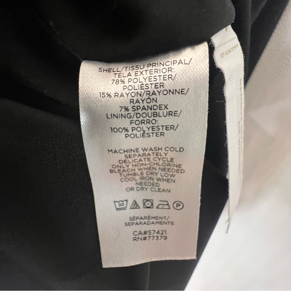 Ann Taylor Dress The Mock Neck Shift Black Double Knit Sleeveless EUC 4 - Picture 7 of 7